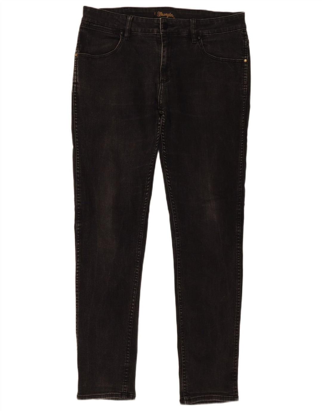 Мужские топы Wrangler Slim Jeans W32 L30, черные хлопковые