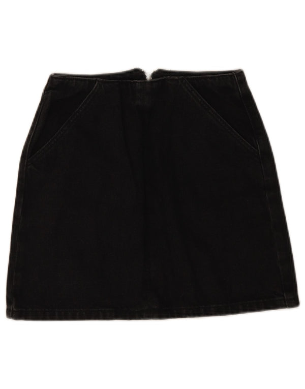 Женская джинсовая юбка Topshop EU 34 2XS W24, черный хлопок