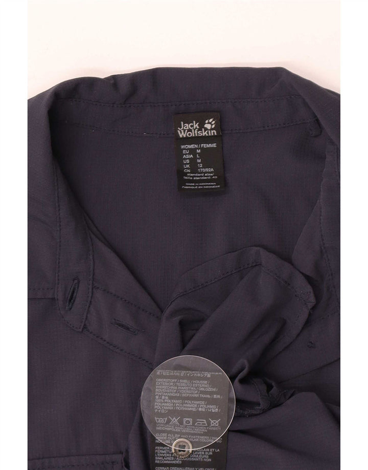 Женская рубашка Jack Wolfskin UK 12, средний темно-синий, полиамид