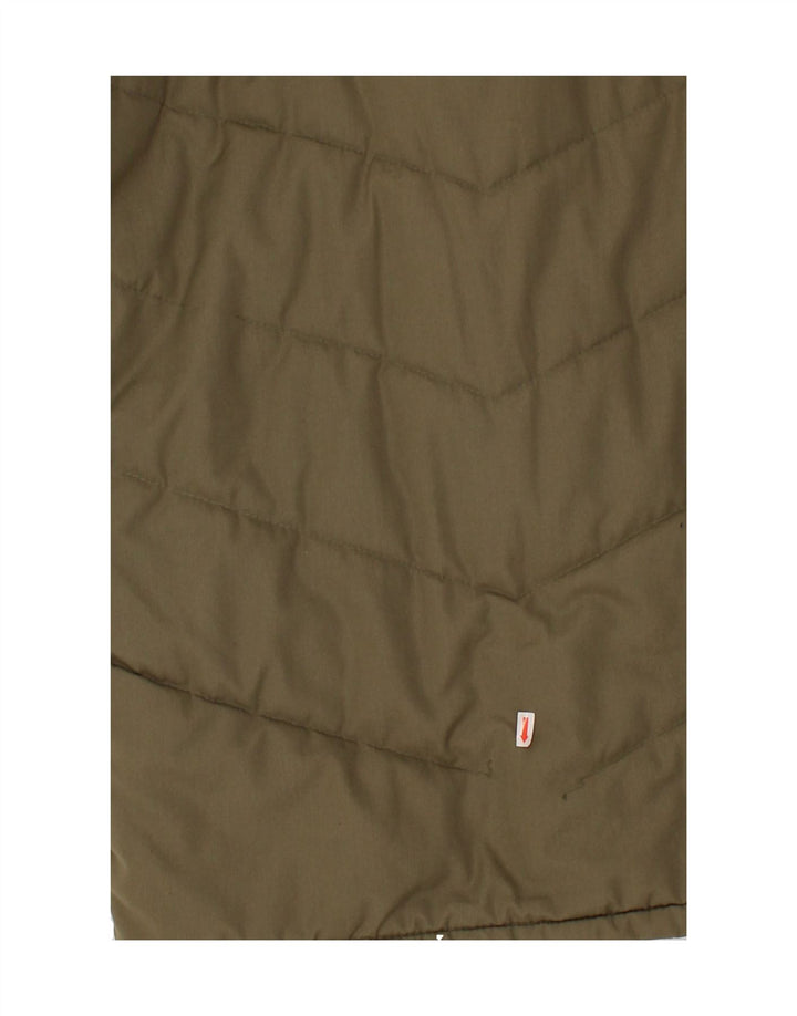 VINTAGE Mens Parka Jacket UK 36 Small Khaki Polyester Vintage Vintage and Second-Hand Vintage from Messina Hembry 
