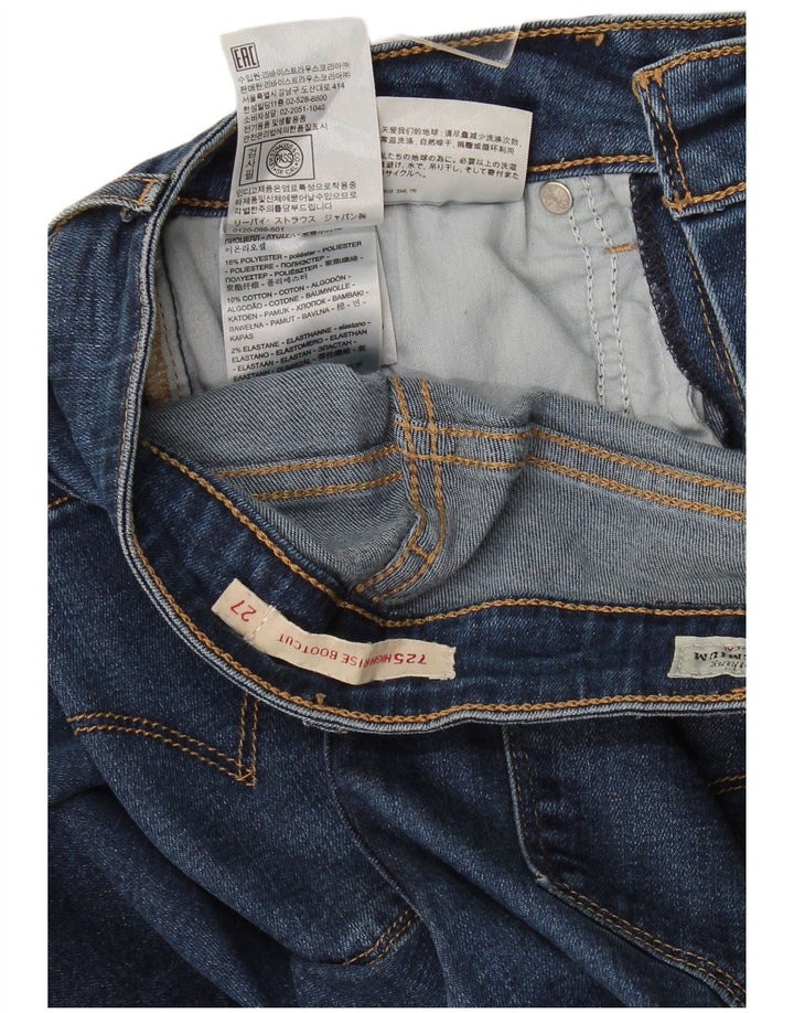 Женские джинсы Levi's 725 Bootcut с высокой посадкой W27 L29 синие из лиоцелла