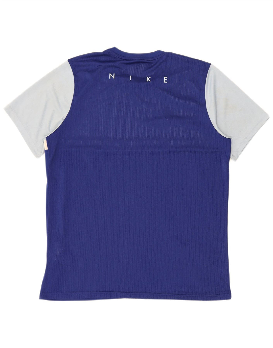 Мужская футболка Nike Dri Fit Top XL, синяя, полиэстер с цветными блоками