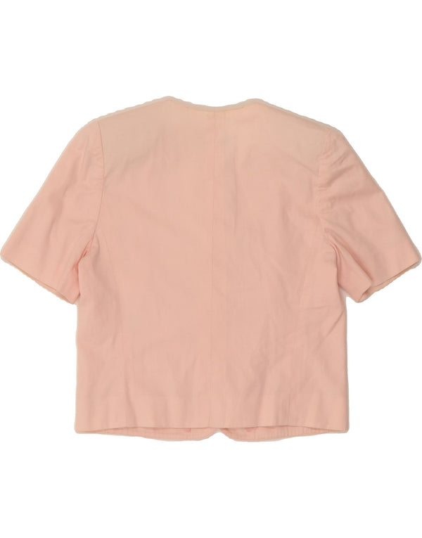 LUISA SPAGNOLI Womens 4 Button 2 Piece Skirt Set IT 42 Medium W28  Pink