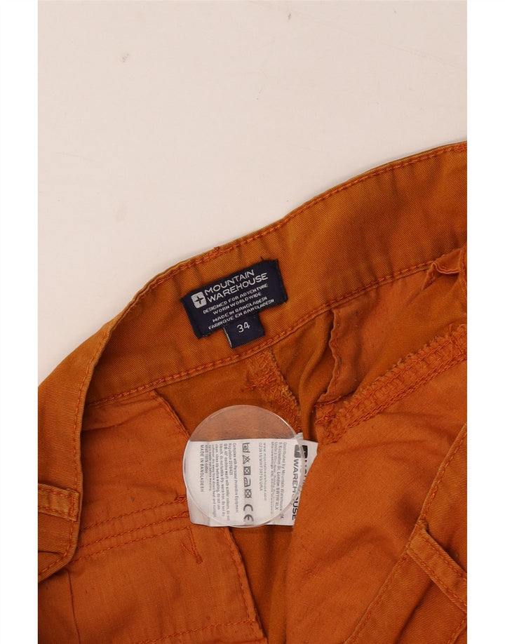 Мужские шорты-карго Mountain Warehouse W34, большие оранжевые, хлопок