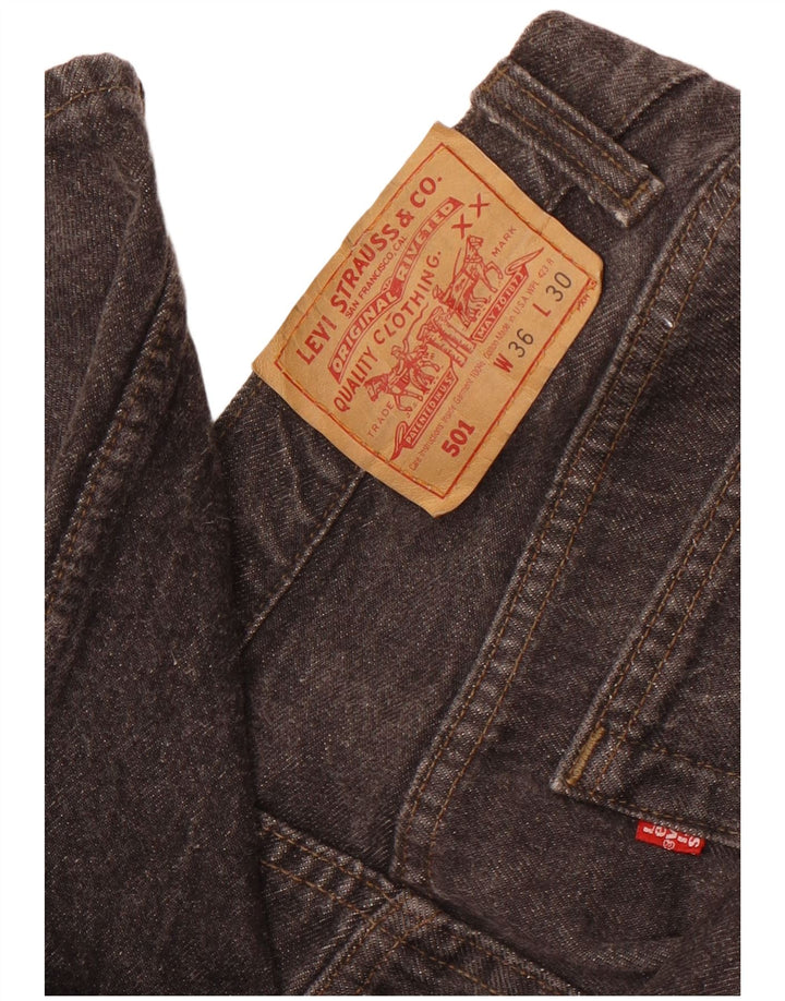 Мужские прямые джинсы Levi's 501 W36 L30 серые