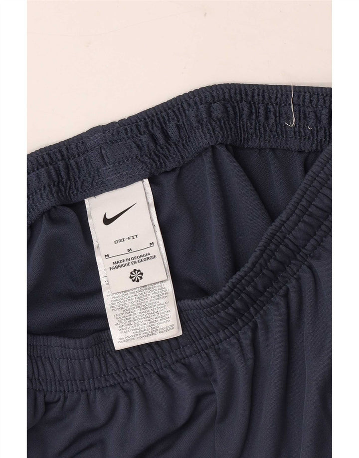 Мужские спортивные брюки Nike среднего размера, темно-синие, полиэстер с цветными блоками, спортивные