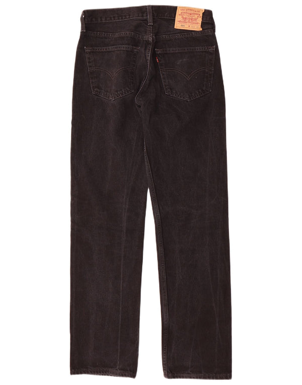 Мужские прямые джинсы Levi's 501 W31 L32, черный хлопок