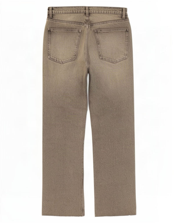 Женские прямые джинсы Zara EU 38, маленькие W28 L29, серый хлопок