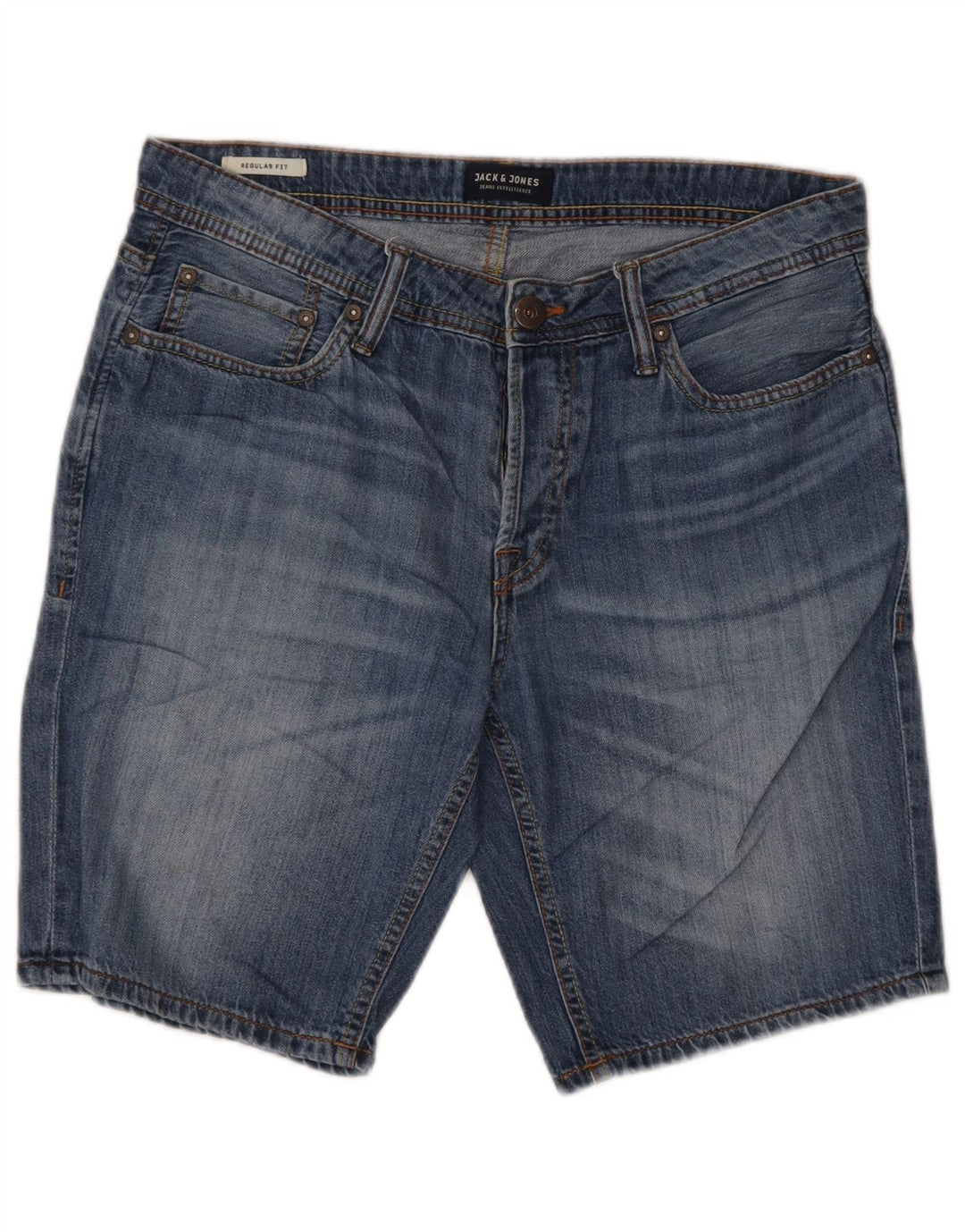 Мужские джинсовые шорты стандартного кроя Jack & Jones, маленькие W30, синие