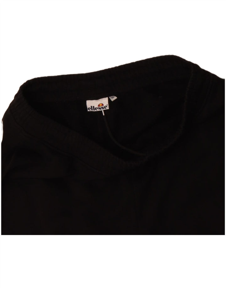 ELLESSE Женские спортивные брюки UK 14 Средний черный хлопок