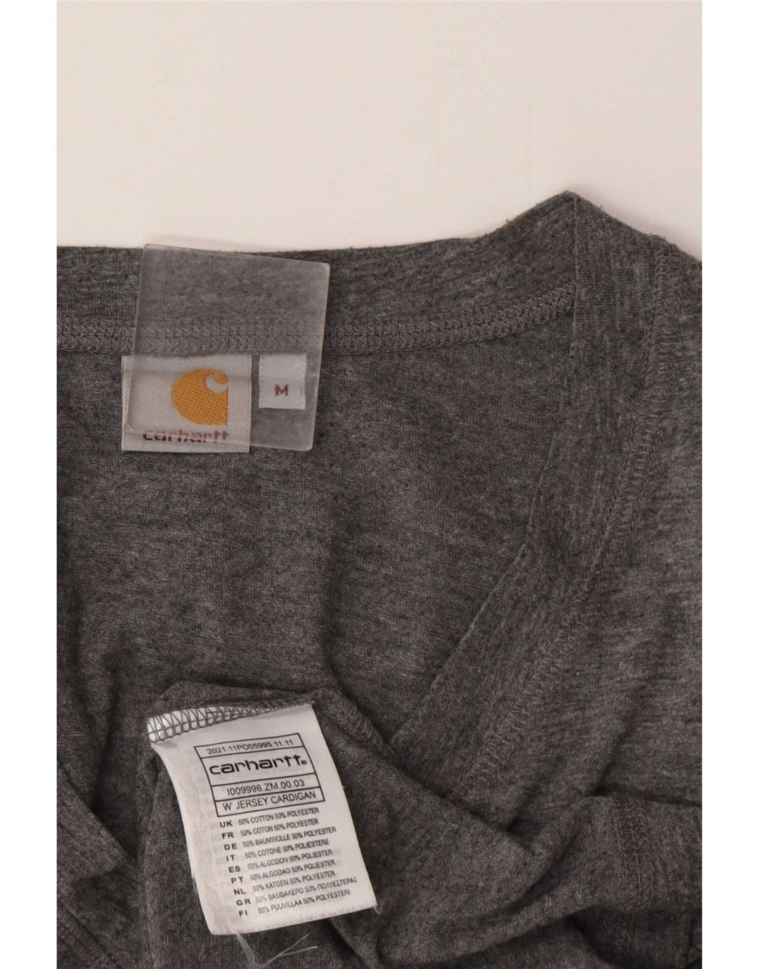 Женский кардиган Carhartt UK 14, хлопок среднего серого цвета
