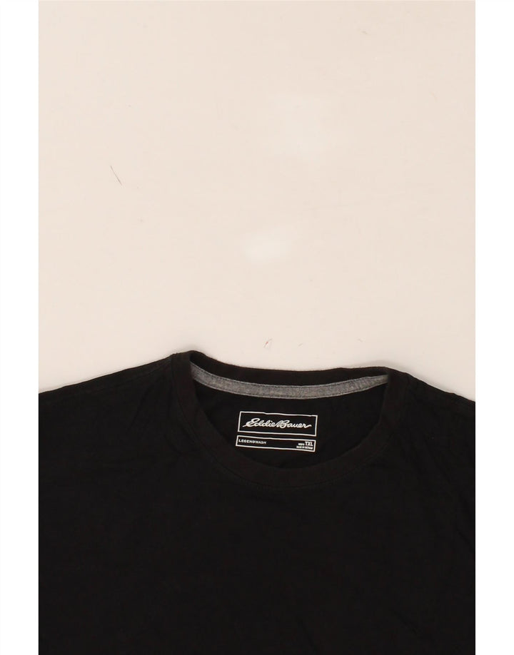 EDDIE BAUER Mens T-Shirt Top XL Black Cotton Vintage Eddie Bauer and Second-Hand Eddie Bauer from Messina Hembry 