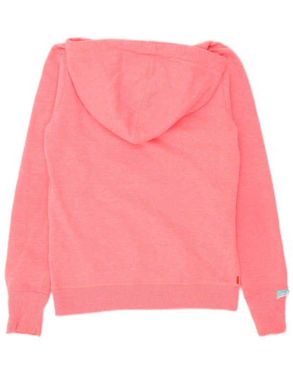 Женский джемпер с капюшоном Superdry UK 6 XS, полиэстер, розовый