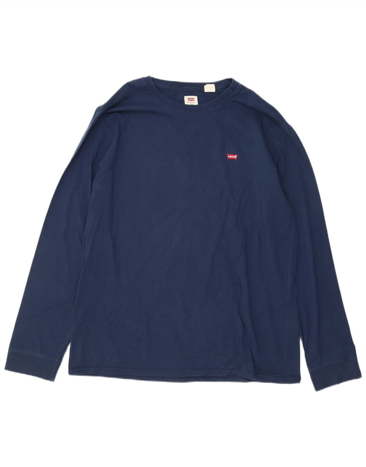 Мужской стандартный топ Levi's с длинным рукавом XL, темно-синий, хлопок