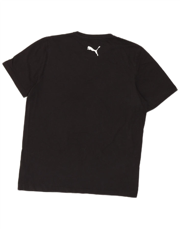 Мужская футболка Puma, большой черный хлопок