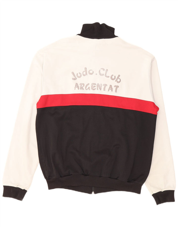 Мужской спортивный костюм Adidas с графическим рисунком, верхняя куртка XL, черный хлопок с цветными блоками