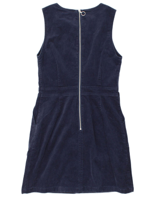 Женское вельветовое платье-футляр без рукавов WAREHOUSE UK 10, маленькое темно-синее