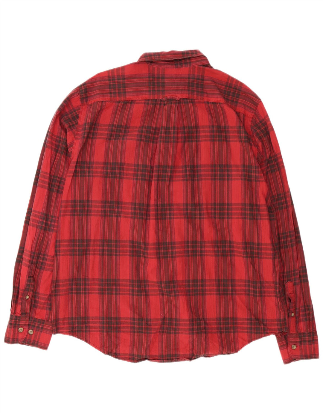 Мужская фланелевая рубашка Eddie Bauer XL, красный клетчатый хлопок