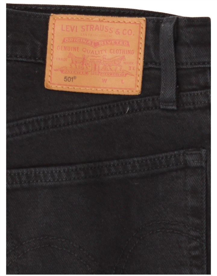 Мужские прямые джинсы Levi's 501 W28 L27 черные