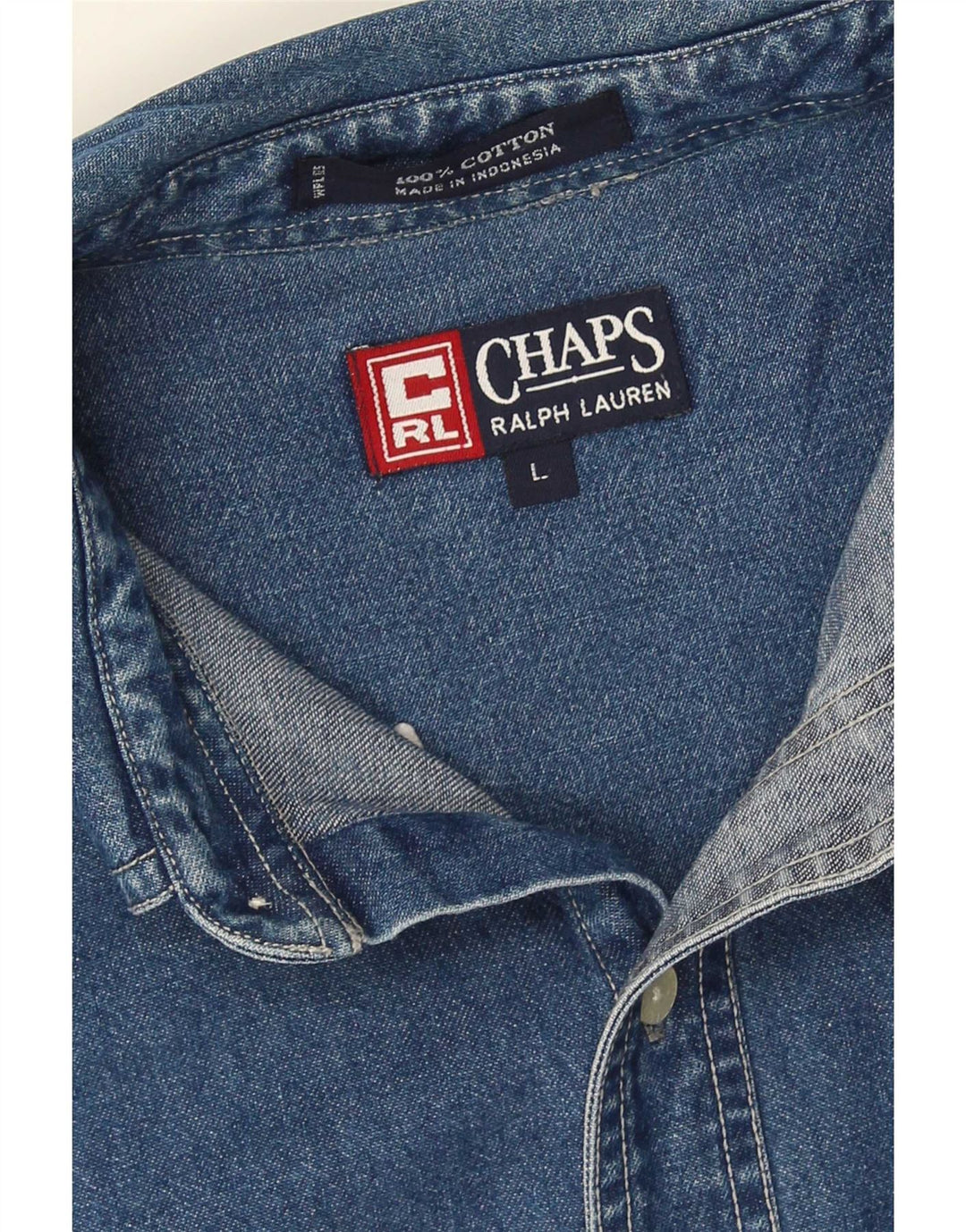Мужская джинсовая рубашка Chaps Ralph Lauren, большой синий хлопок