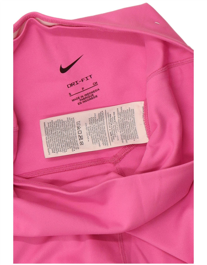 Женские спортивные шорты Nike Dri Fit UK 8, маленькие розовые, полиэстер