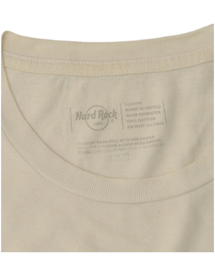 Женская футболка с рисунком Hard Rock Cafe Dublin Top UK 18 XL, белый хлопок
