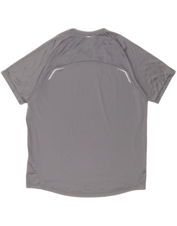 Adidas Мужская футболка с рисунком Top XL Серый полиэстер
