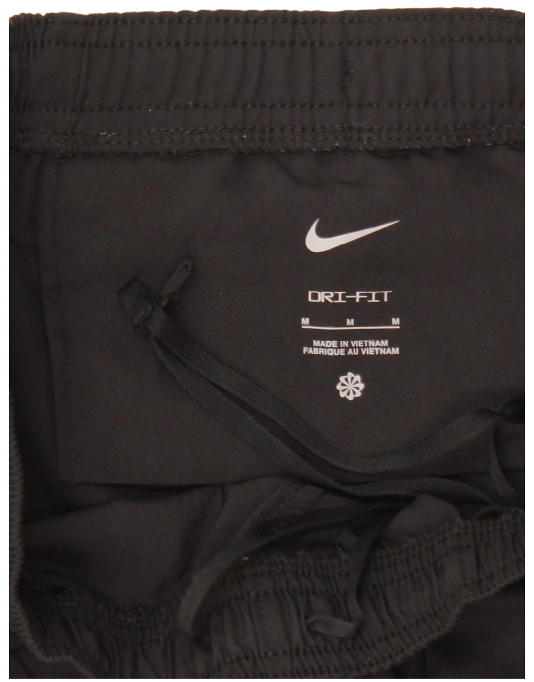 Мужские спортивные брюки Nike Dri Fit с графическим рисунком, средние черные с геометрическим рисунком