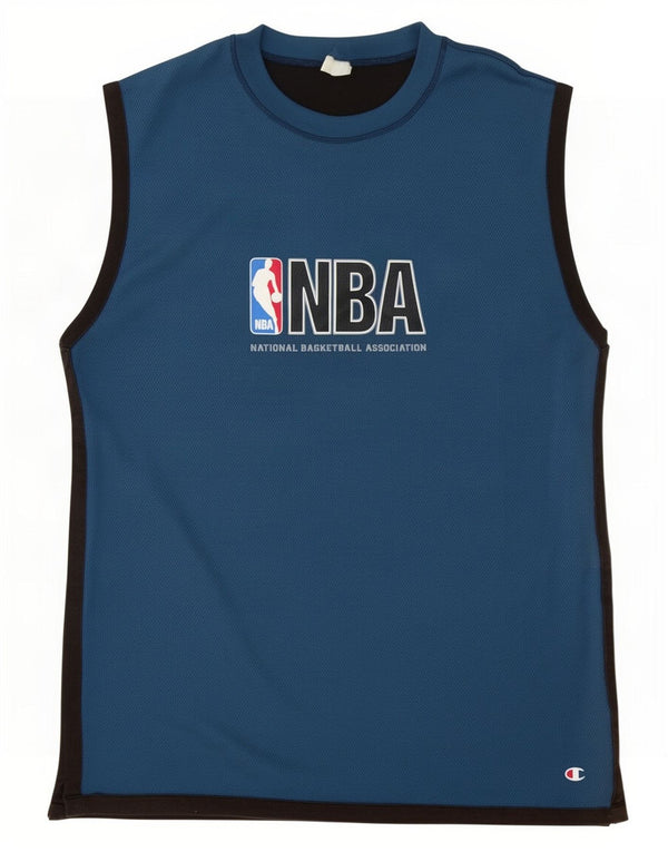 Мужской жилет Champion NBA с графическим рисунком XL, темно-синий, с цветными блоками