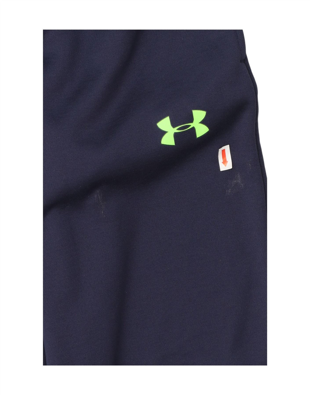 UNDER ARMOUR Boys Graphic Tracksuit Trousers 7-8 Years Small Navy Blue