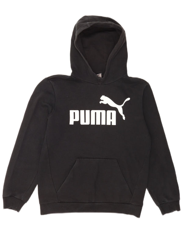Джемпер с капюшоном стандартного кроя Puma для мальчиков, 13–14 лет, черный, хлопковый, спортивный