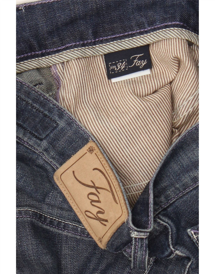 Мужские узкие джинсы Fay W34 L33, синие, хлопок