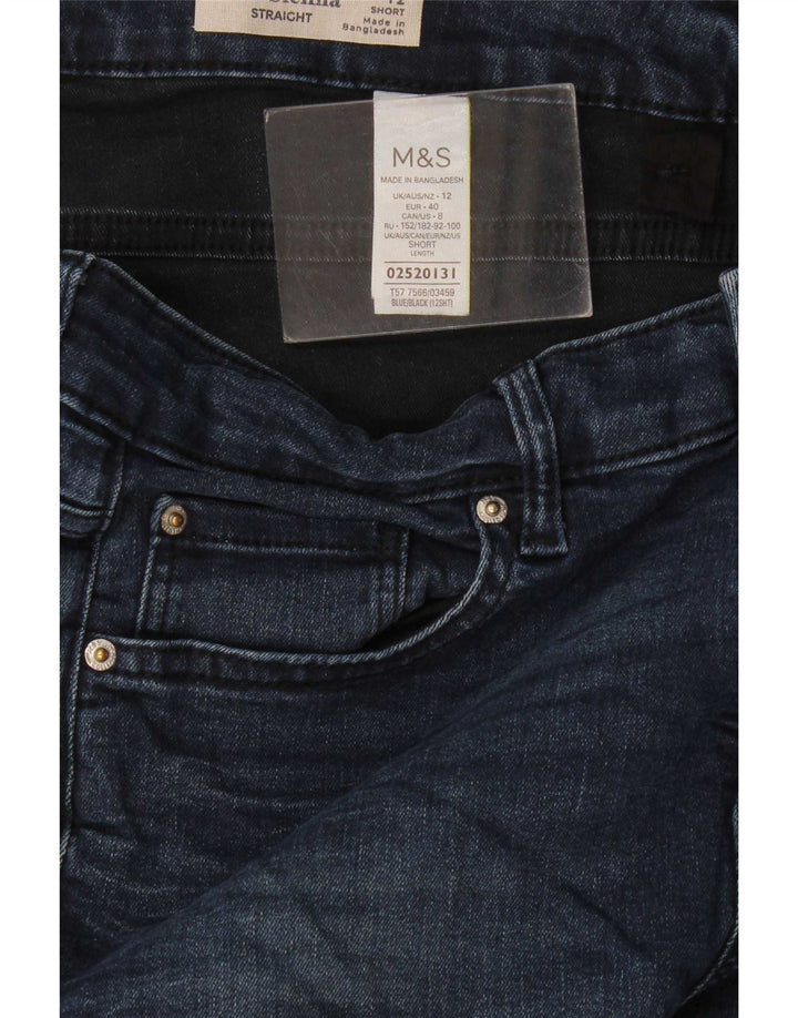 Женские прямые джинсы Marks & Spencer UK 12 Medium W30 L28 Темно-синие