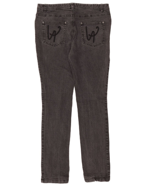 Женские джинсы скинни Laura Ashley UK 14, большие размеры W34 L32, серый хлопок