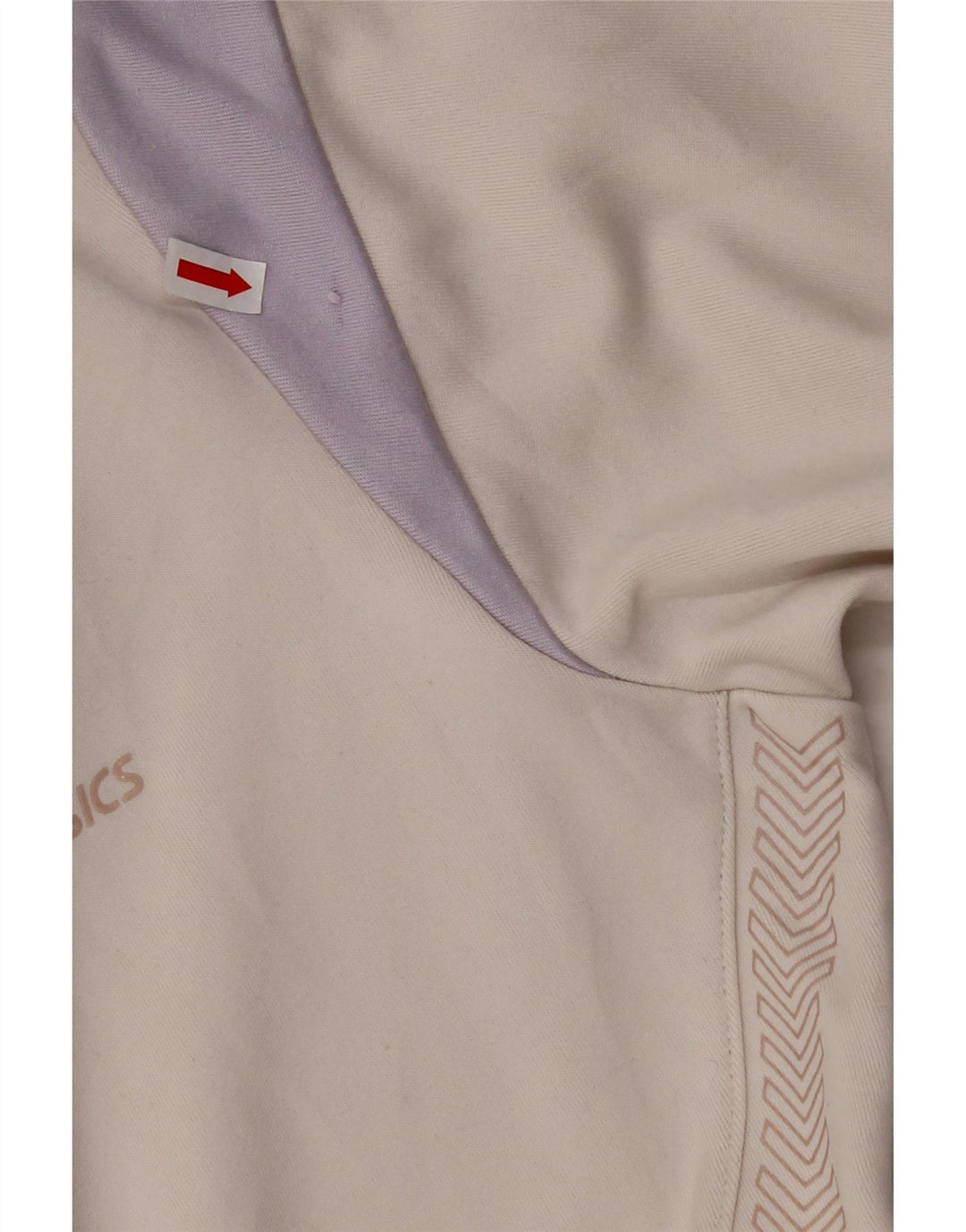 Женская спортивная куртка ASICS UK 14, средний белый цвет с цветными блоками