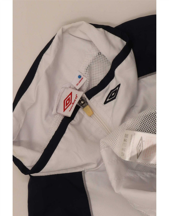 Umbro Мужская спортивная куртка XL, полиэстер белого цвета с цветными блоками