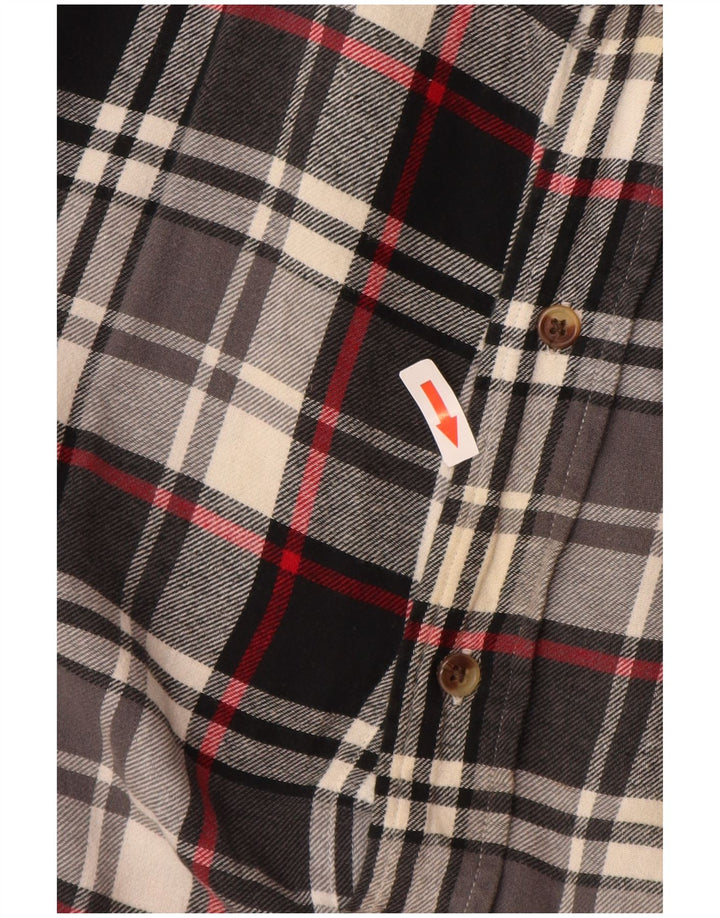 Мужская большая фланелевая рубашка Chaps 2XL, хлопок в черную клетку