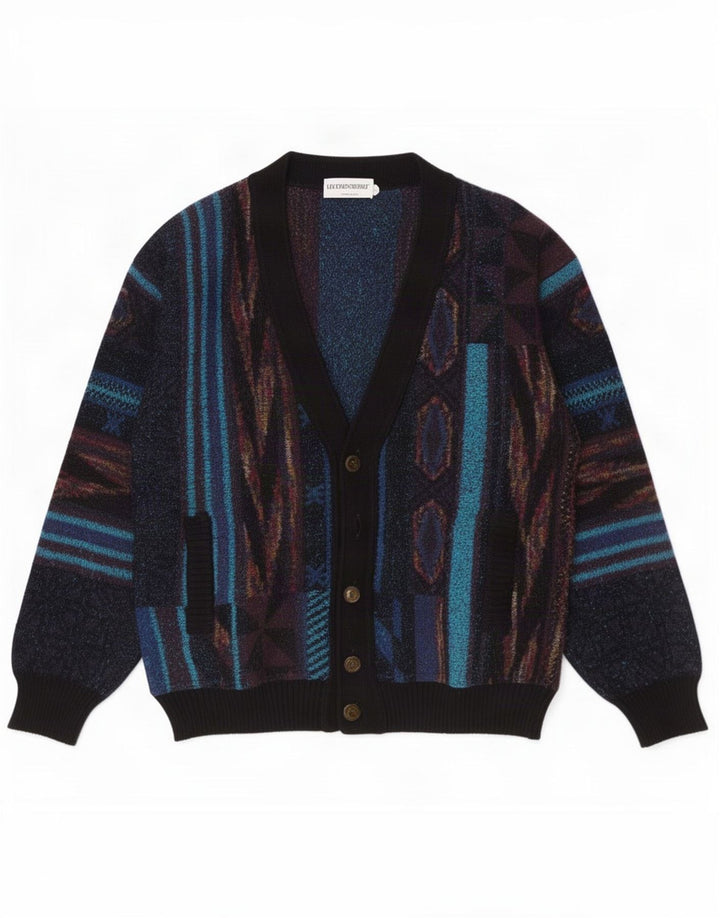 Мужской кардиган Luciano Chiari IT 48 Medium Multicolored Geometric