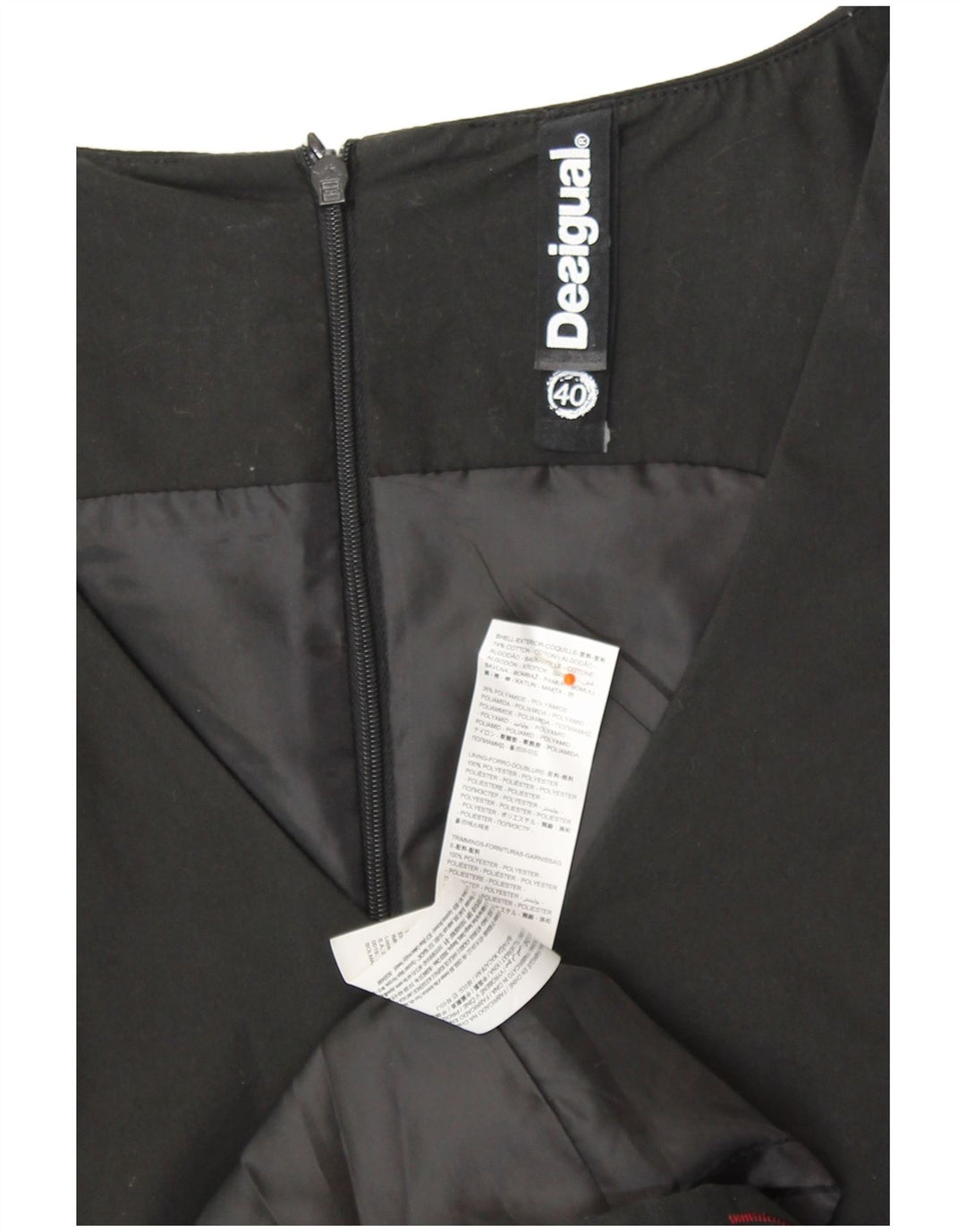 DESIGUAL Женское платье-футляр без рукавов EU 40, средний черный цветочный хлопок