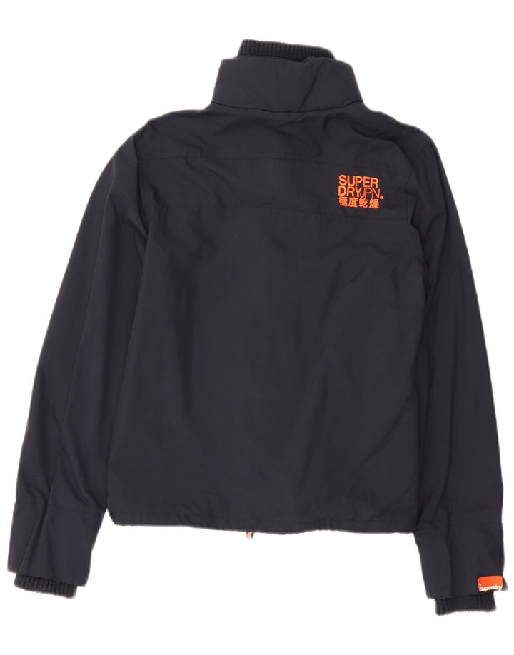 Женская дождевик с рисунком Superdry The Windcheater UK 12, средний темно-синий