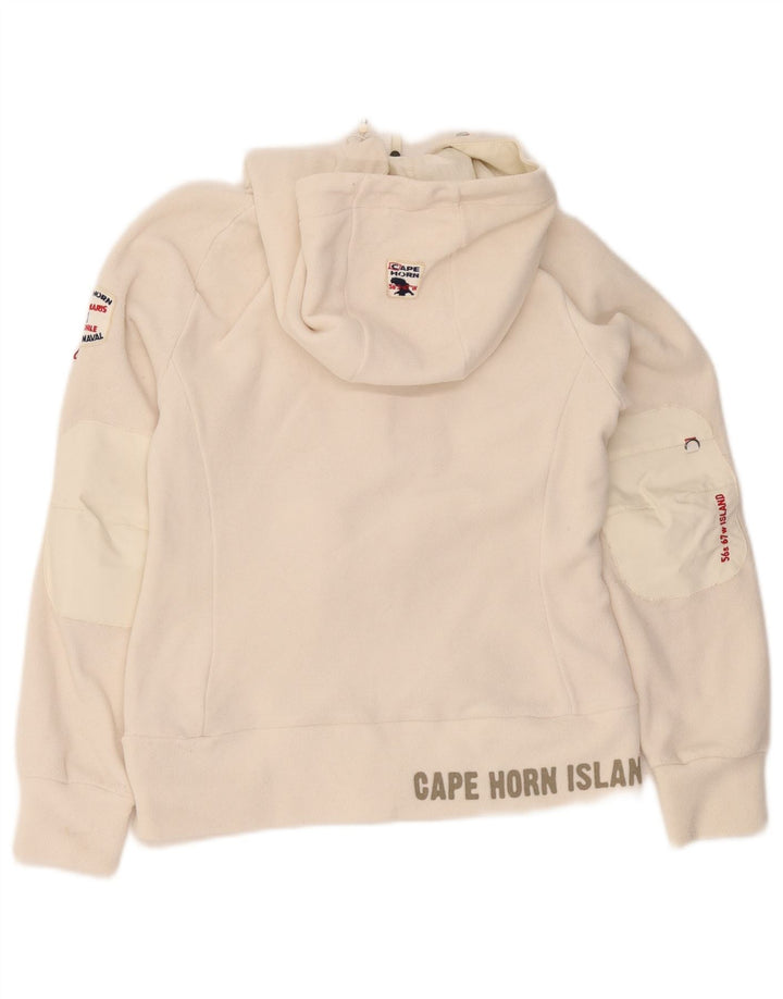 Женская флисовая куртка Cape Horn с капюшоном UK 10, маленькая белая