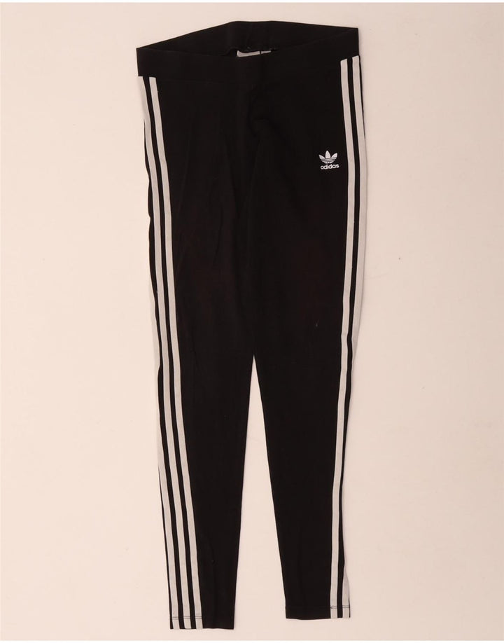 Женские леггинсы Adidas UK 12, средние, черные