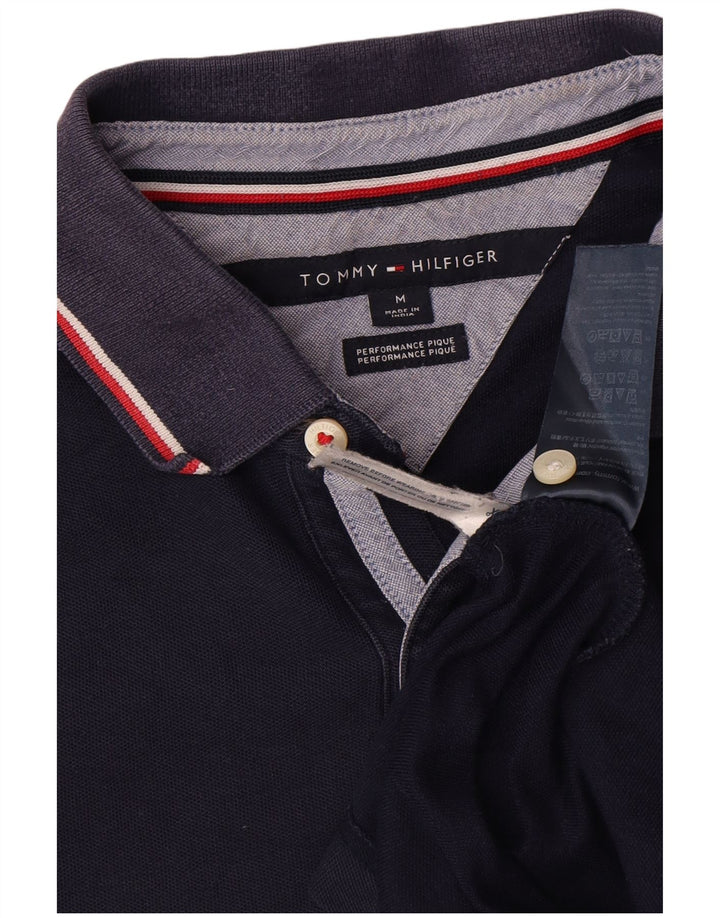 Мужская рубашка-поло Tommy Hilfiger, средний темно-синий хлопок