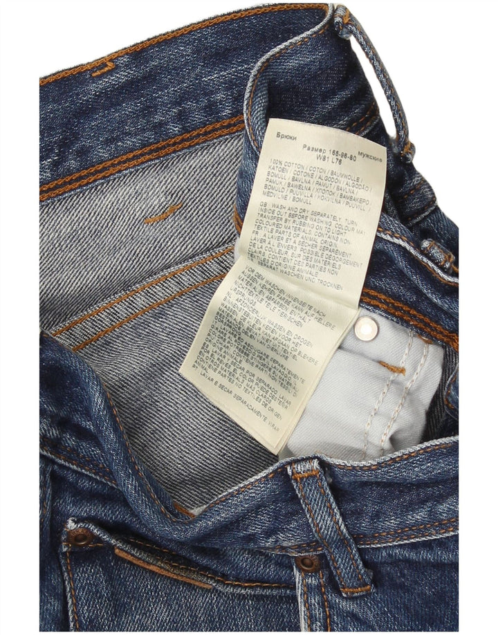 Мужские прямые джинсы Wrangler W32 L30 синие, хлопок
