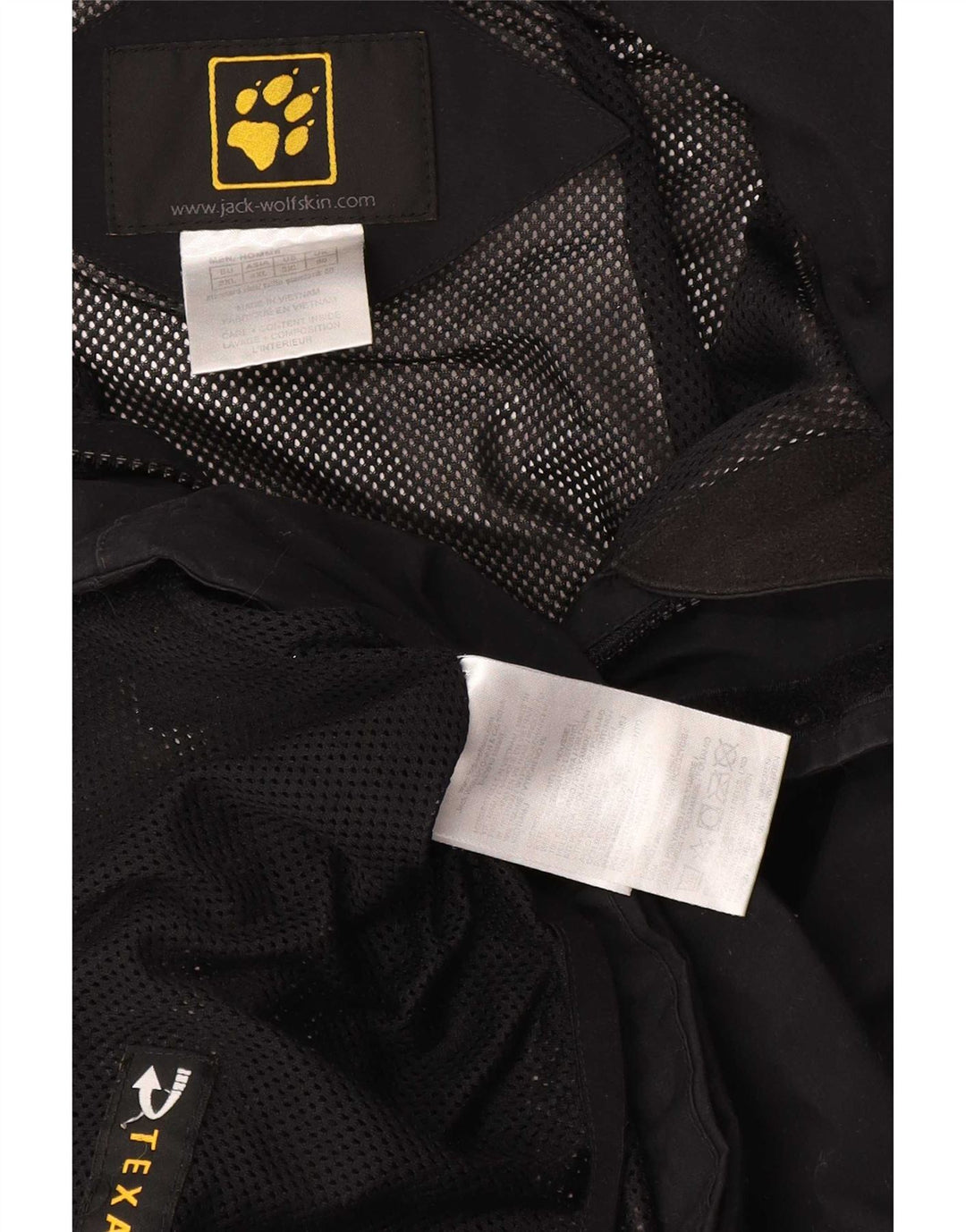 Мужская ветровка Jack Wolfskin UK 50 3XL, черный полиамид