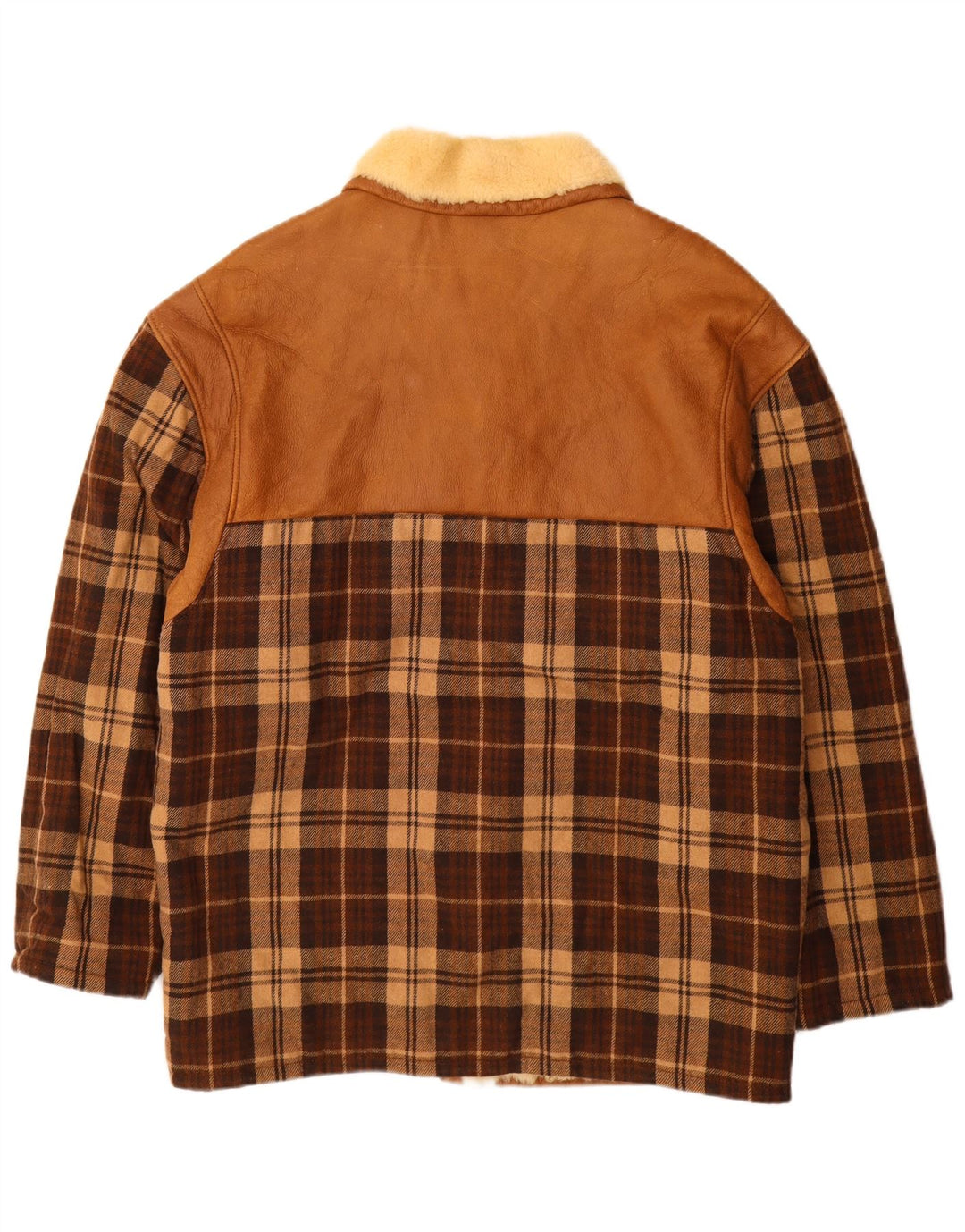 Мужская короткая дубленка Barbieri IT 48 Medium Brown Check