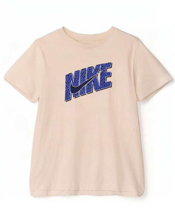 Футболка с рисунком Nike для девочек, топ 10–11 лет, средний белый