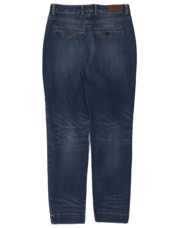 Женские узкие джинсы Benetton UK 8, маленькие W26 L27, синие, хлопок
