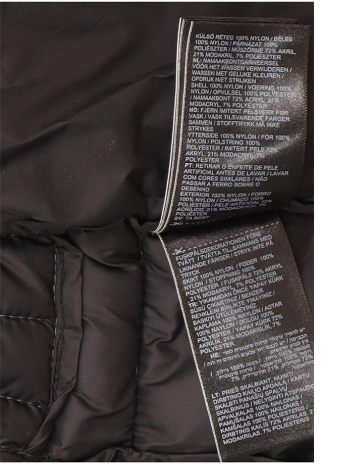Женская утепленная куртка с капюшоном Superdry UK 8, маленький зеленый нейлон