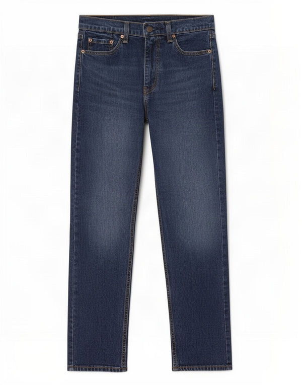 Мужские прямые джинсы Levi's 505 стандартного кроя W30 L32 темно-синие, хлопок